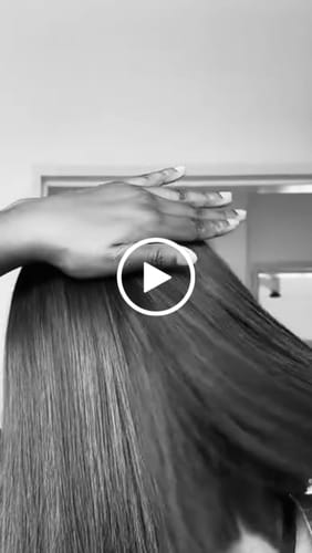 Customer video review of Vietnamese Super Double Drawn Bone Straight 2x6 Closure 12" Natural Black Bob Wig