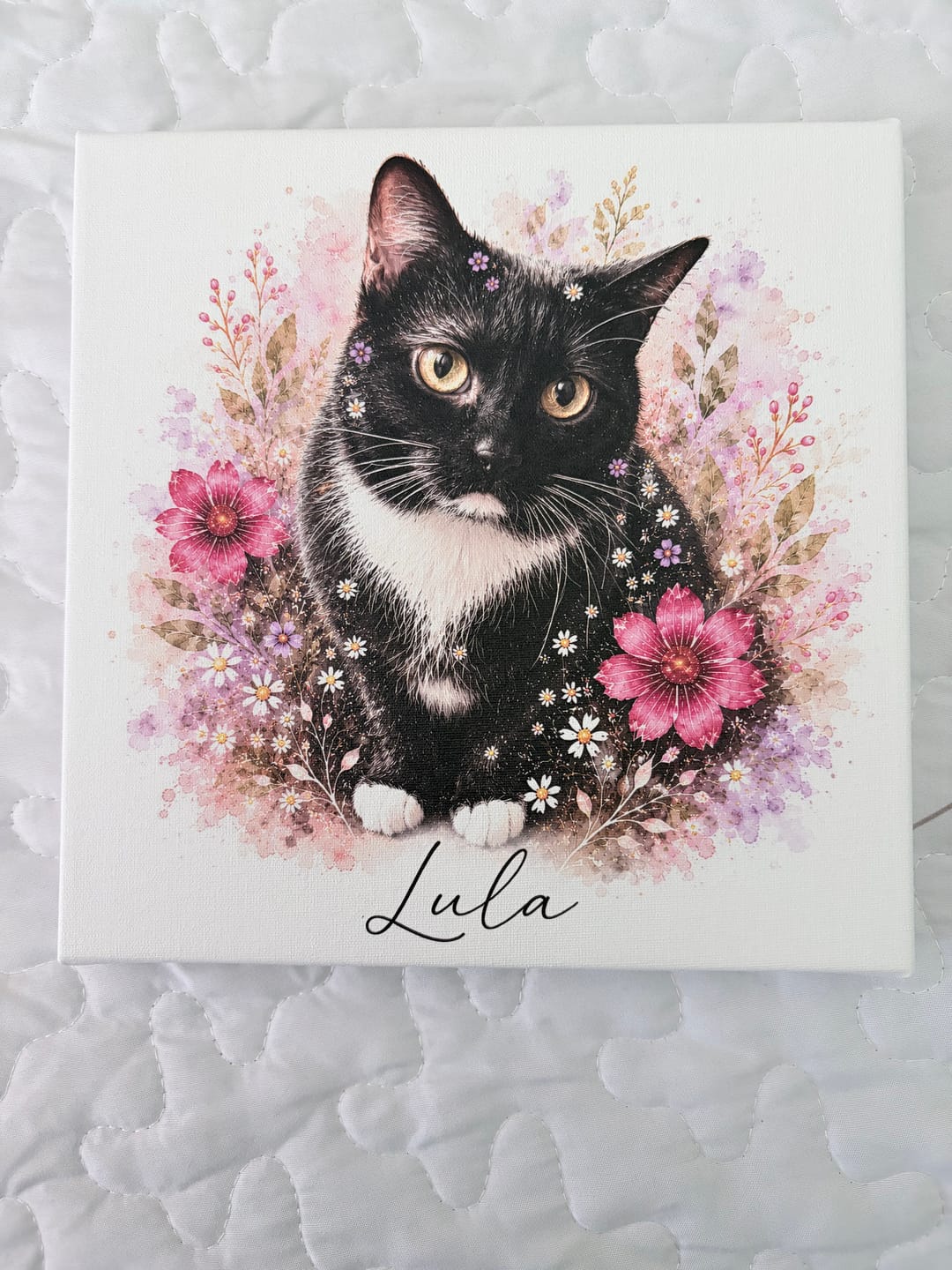 Customer photo review of Flowerpup Custom Pet Portrait (Humans too!)