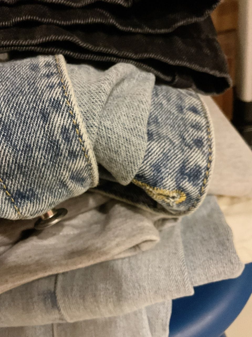 Customer photo review of Distressed Denim Shorts