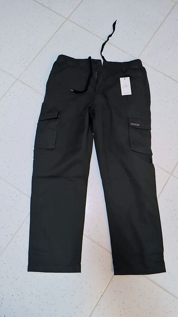 Customer photo review of Straight Cut Utility Cargo Pants