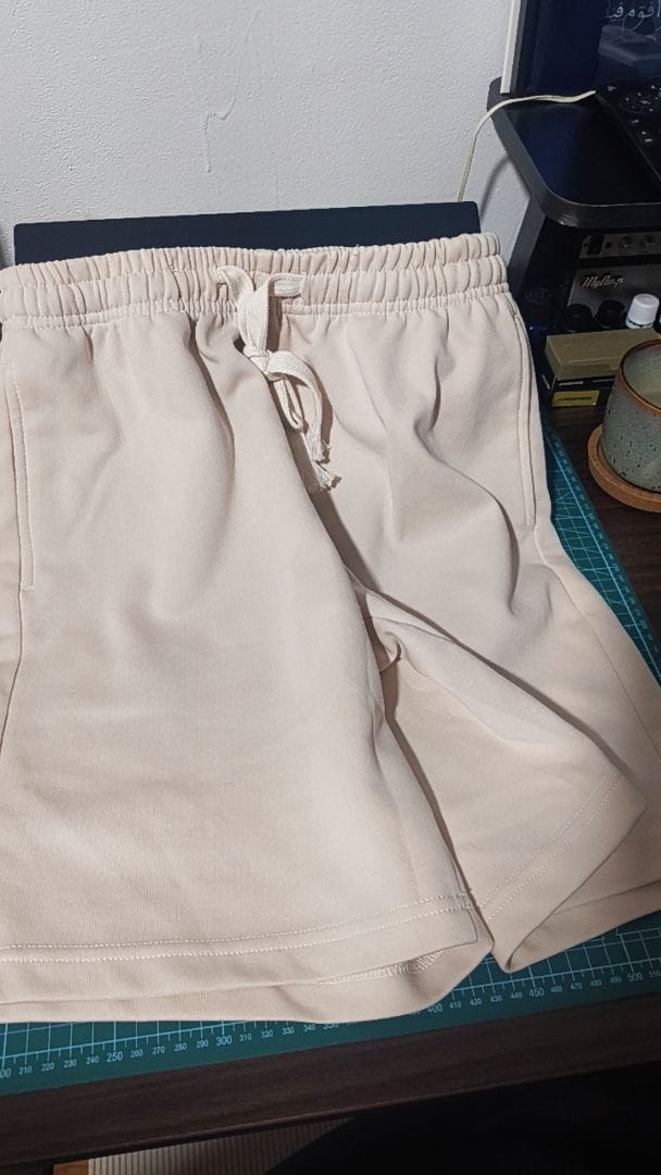 Customer photo review of Unisex Easy Cotton Sweat Shorts