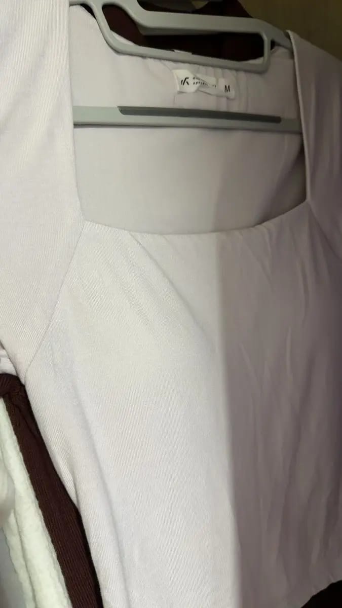 Customer photo review of Square Neck Padded Top