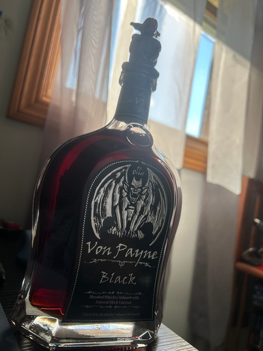 Customer photo review of Von Payne Black Blended Whiskey