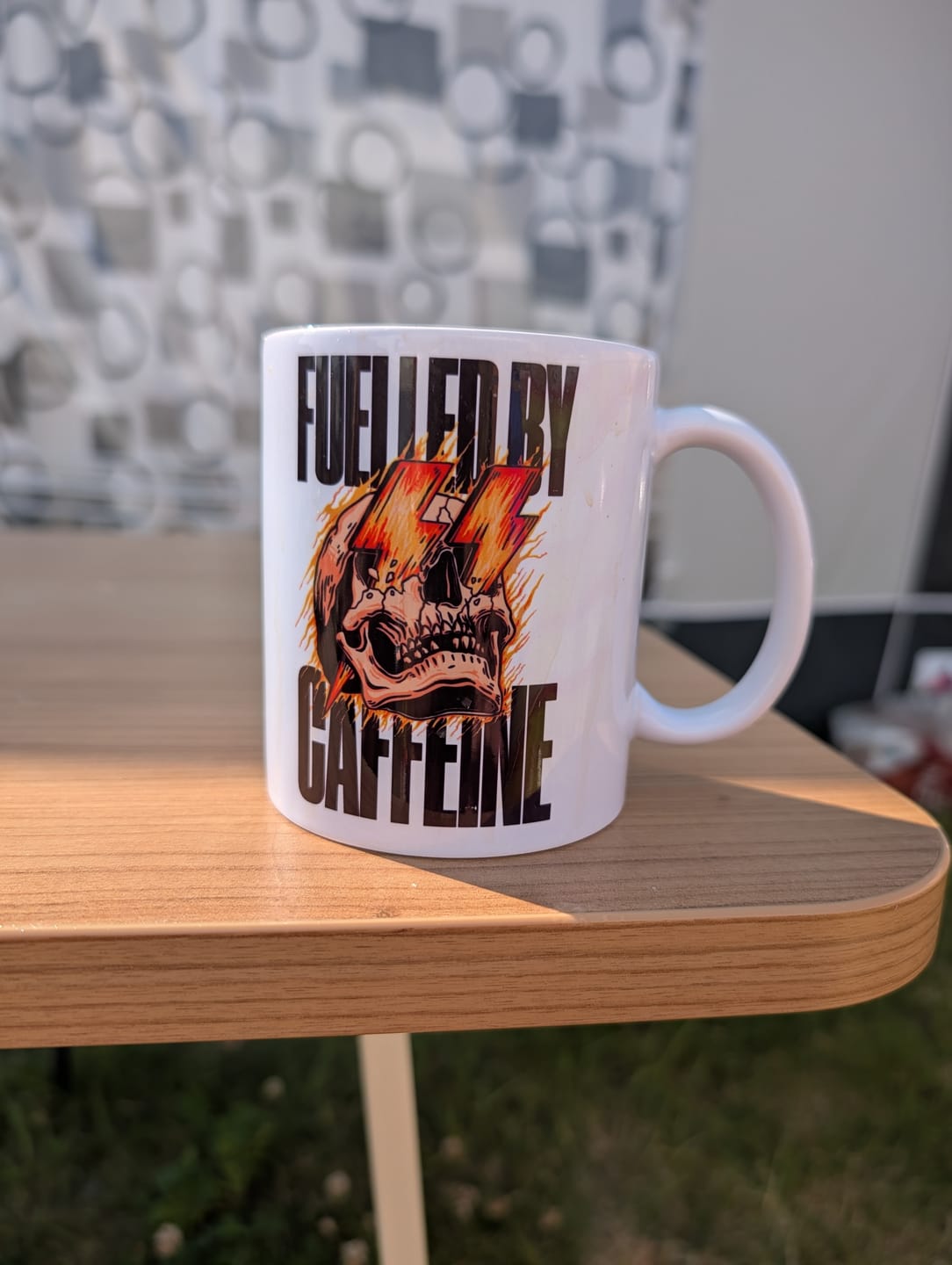 Customer photo review of Skull Crusher Coffee - Chocolate Hazelnut