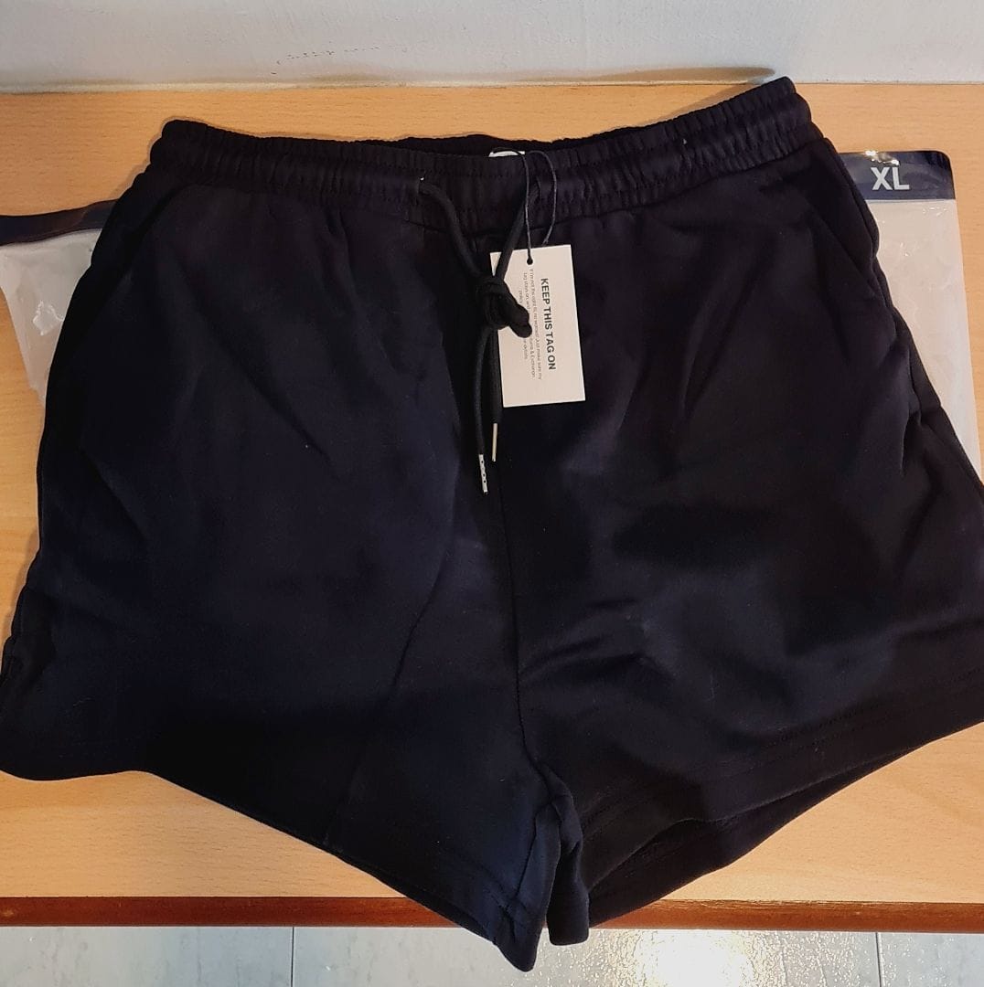 Customer photo review of High-Waisted Cotton Sweat Shorts