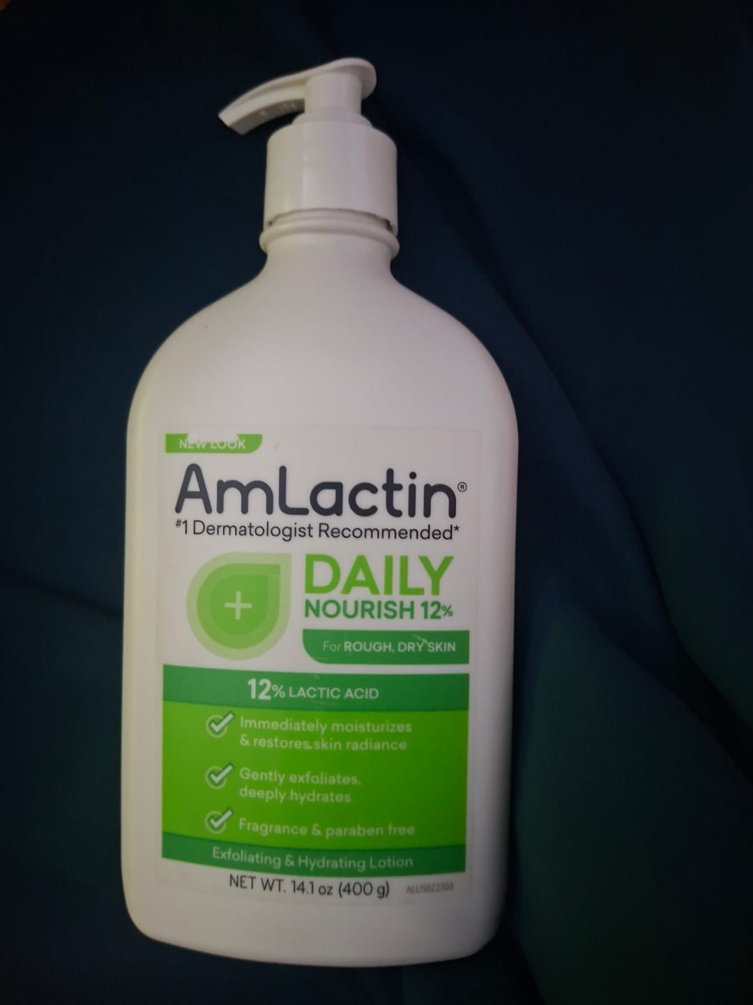 Customer photo review of AmLactin Daily Nourish Lotion with 12% Lactic Acid