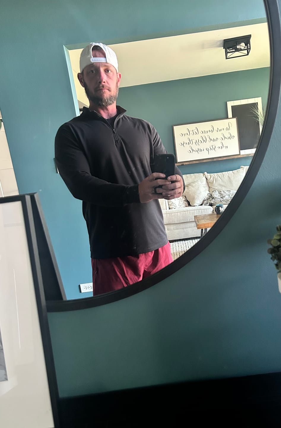 Customer photo review of Fitted Performance Quarter Zip