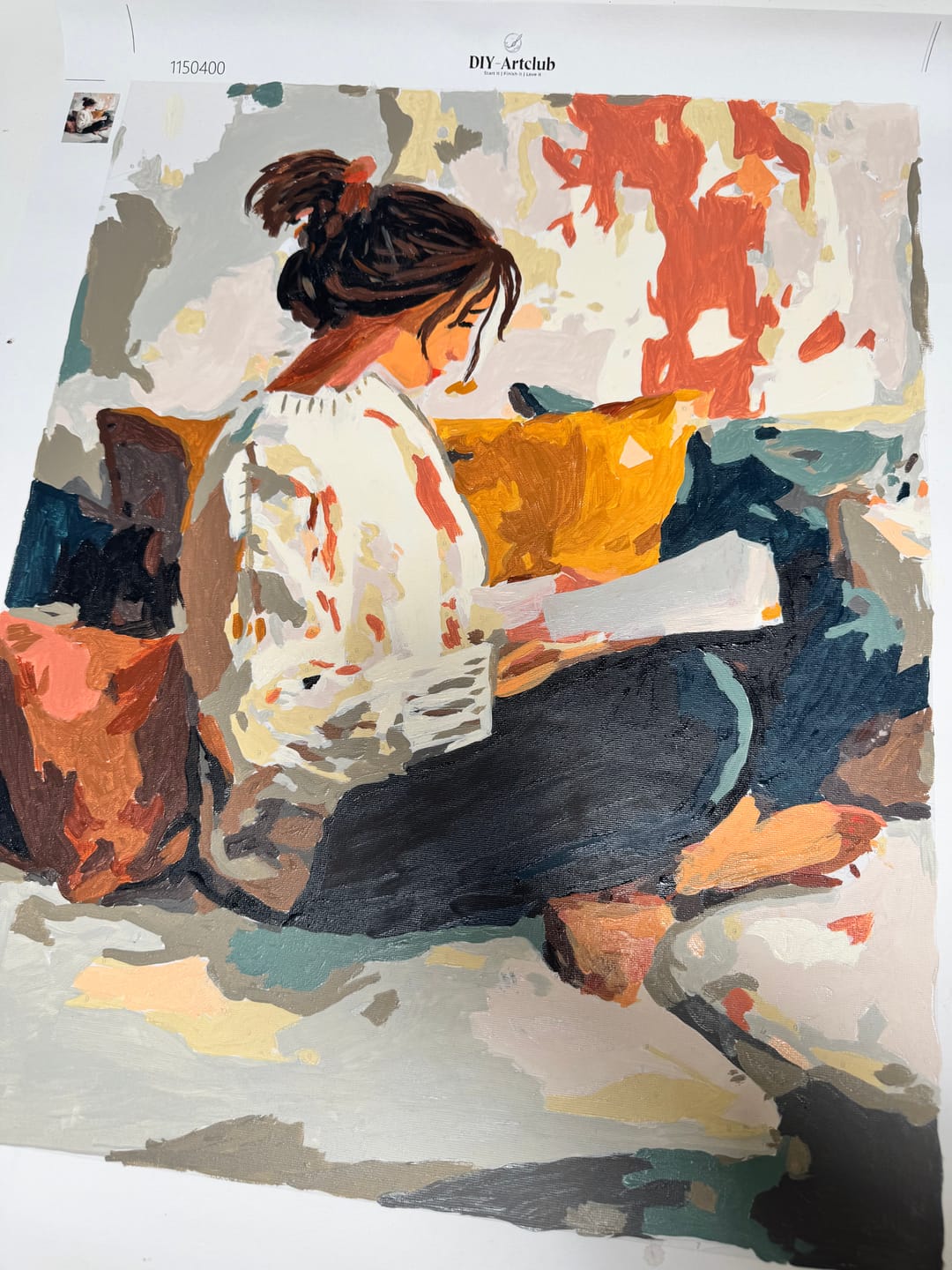 Customer photo review of Sunday time | Paint by Number