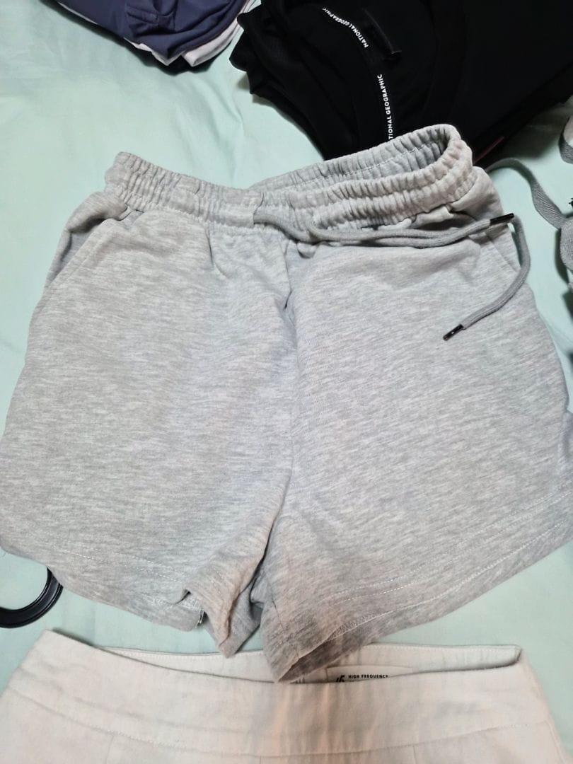 Customer photo review of High-Waisted Cotton Sweat Shorts