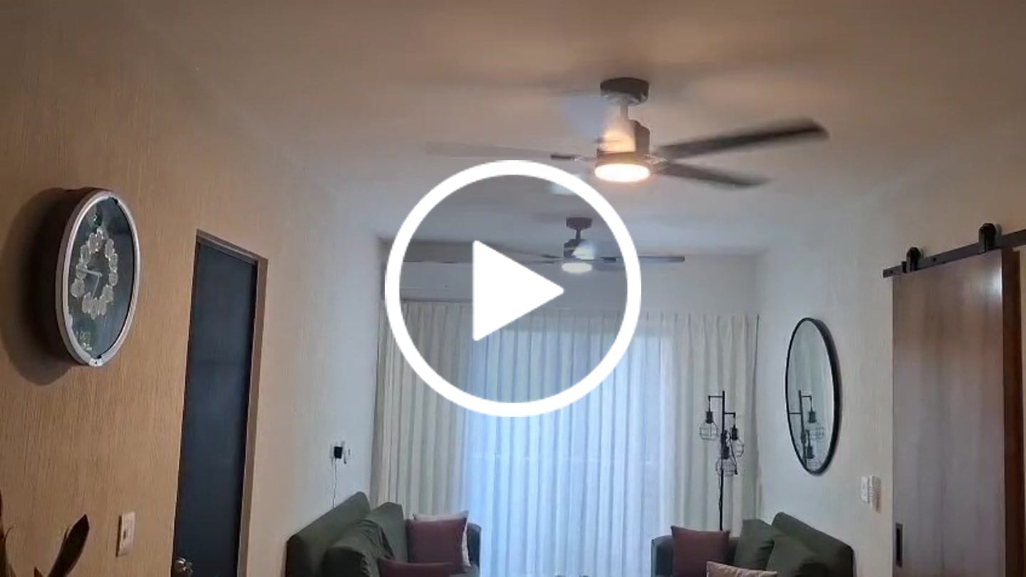 Customer video review of Ventilador de Techo Elevé Comfort M5 5 Aspas 52 Pulgadas