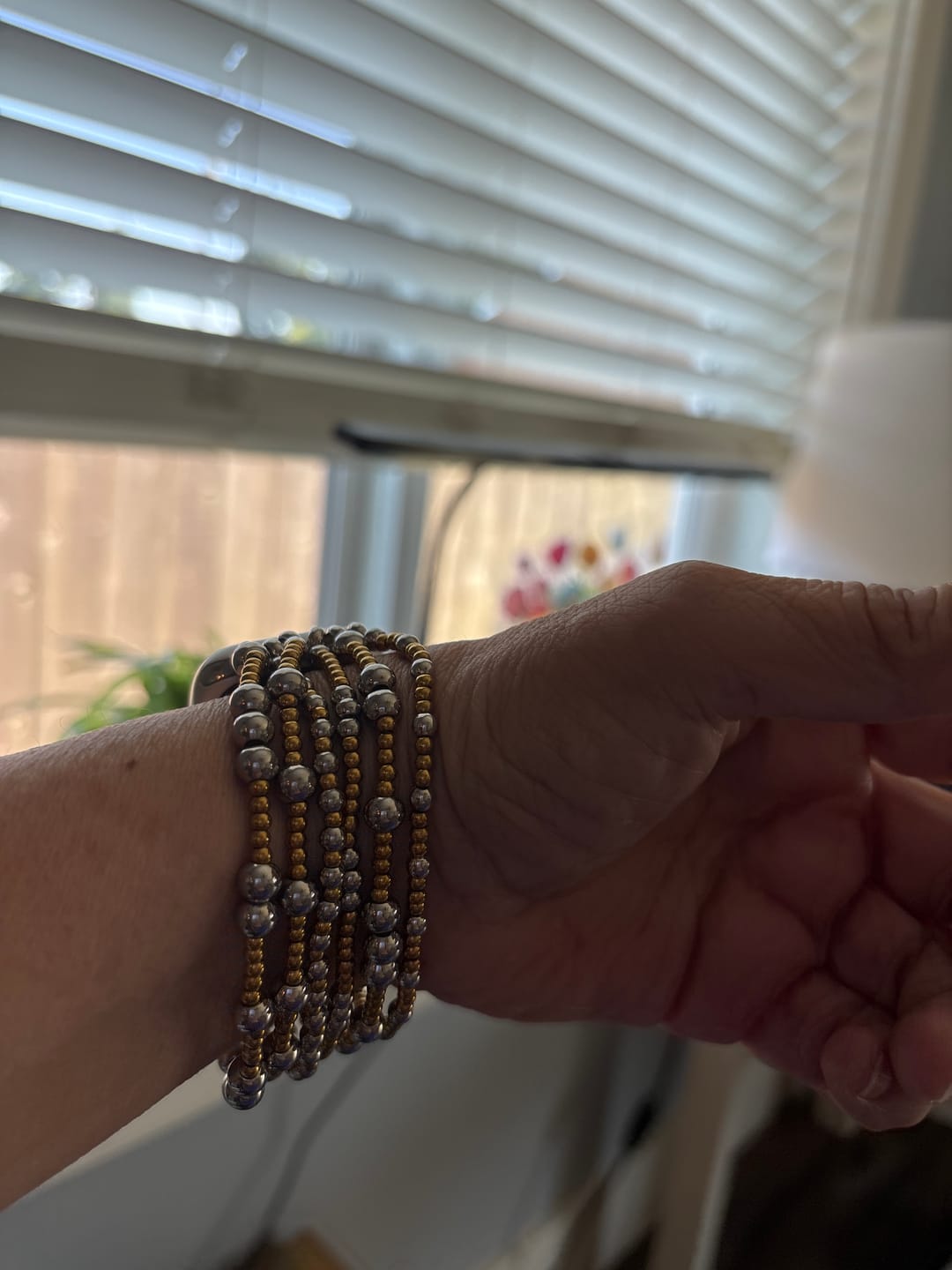 Customer photo review of Eternal Glow Stretch Apple Watch Strap