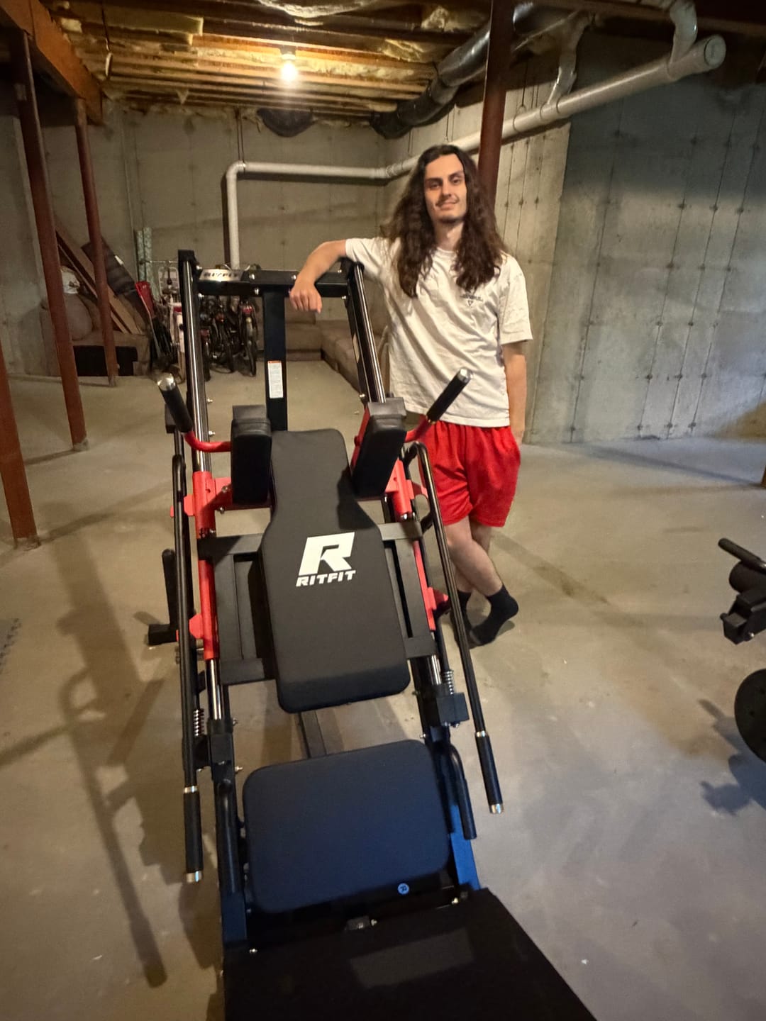 Customer photo review of RitFit BLP01 45 Degree 3-In-1 Leg Press Hack Squat and Calf Raise Machine