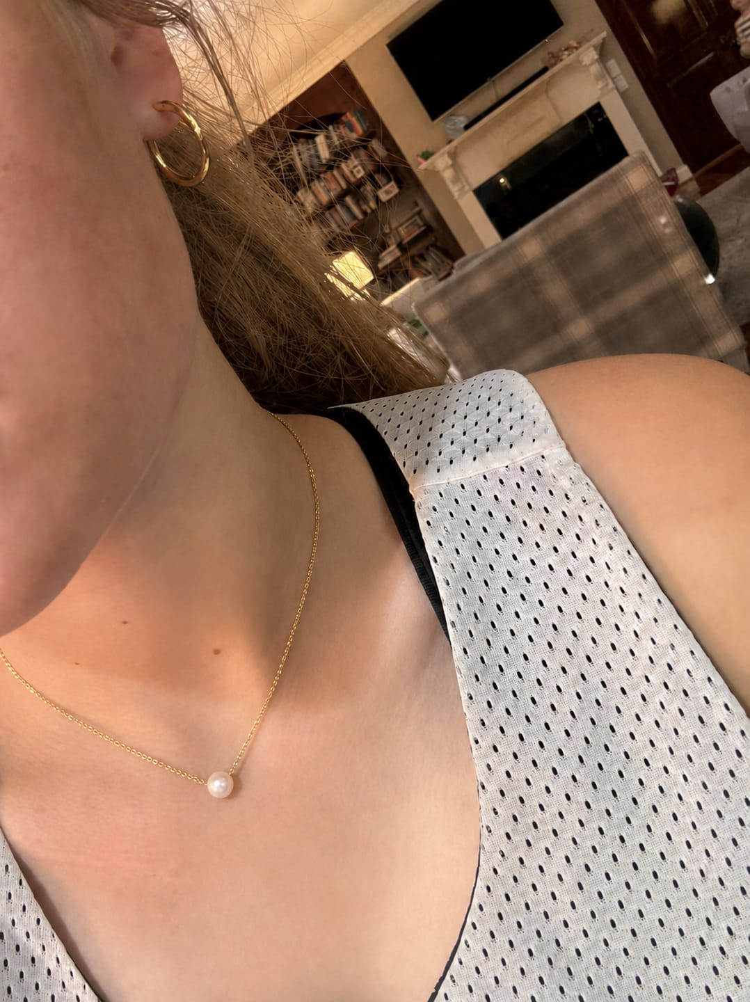 Customer photo review of Luna Natural Pearl Necklace