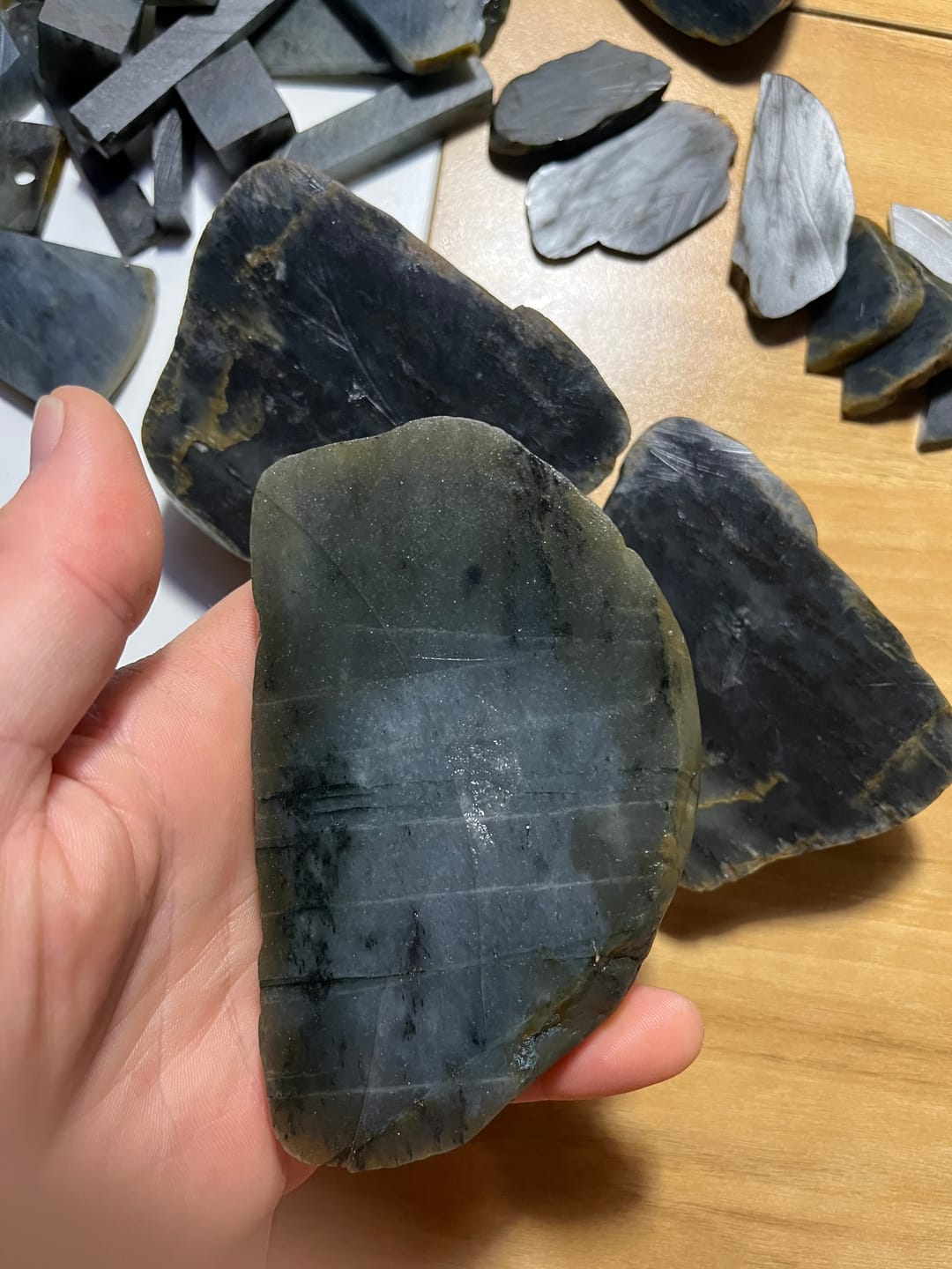 Customer photo review of LGX Professional Lapidary Saw Blades for Wet Cutting of Gemstone, Quartz, Agate, Geodes, Petrified Wood, Jasper and More