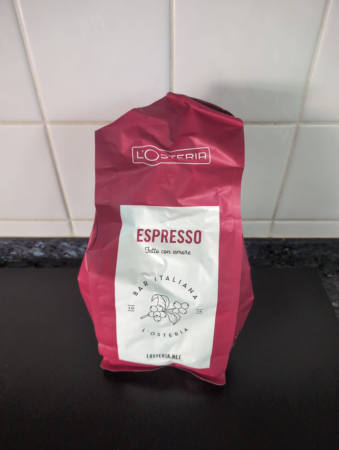 Customer photo review of L'Osteria Espresso Vorteilspack 2 x 1 Kg