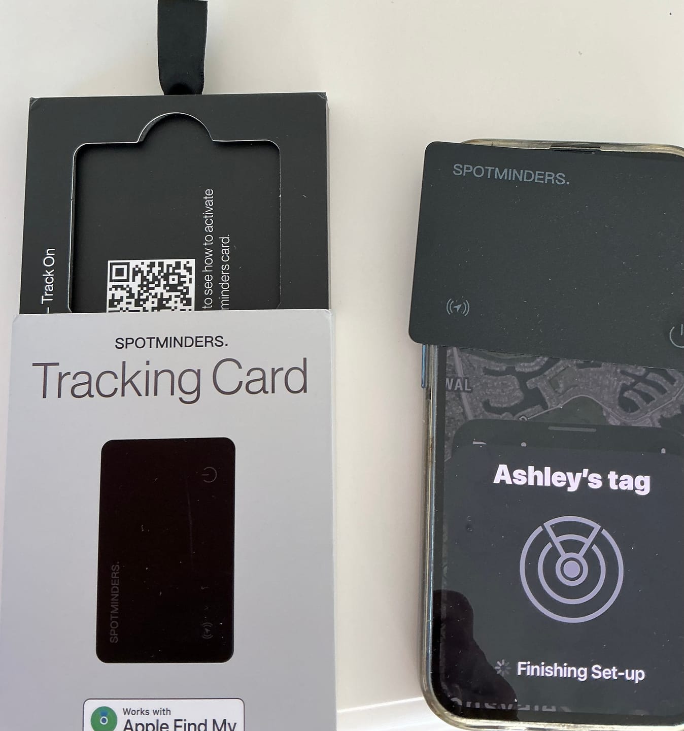 Customer photo review of SPOTMINDERS. Tracking Card