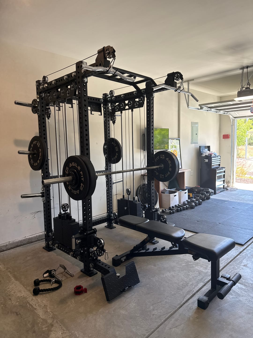 Customer photo review of HD1 Squat Rack Functional Trainer