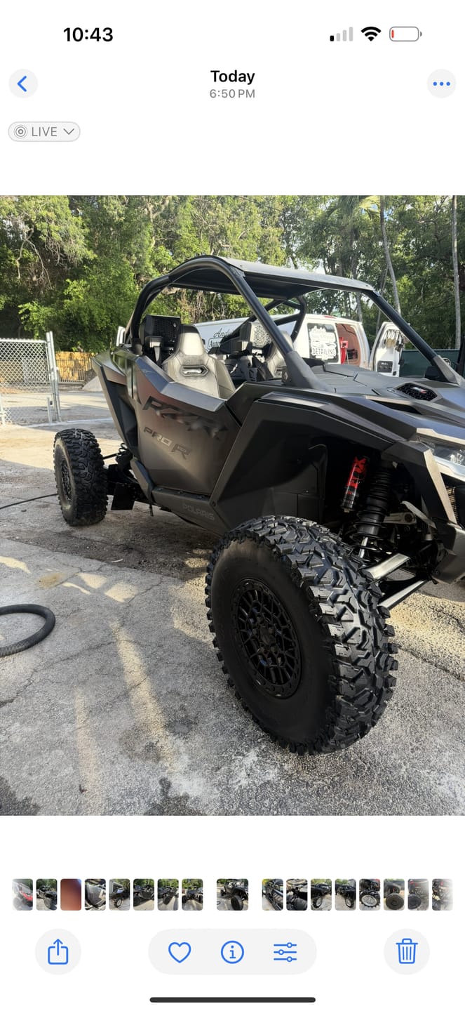 Customer photo review of Decked Out Tire Dressing - Gallon