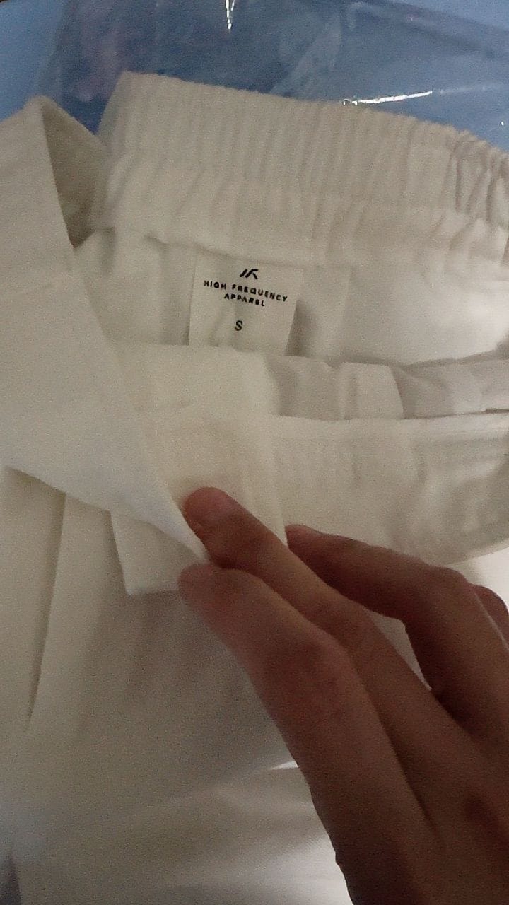 Customer photo review of Double Pleated Chino High-Waisted Shorts