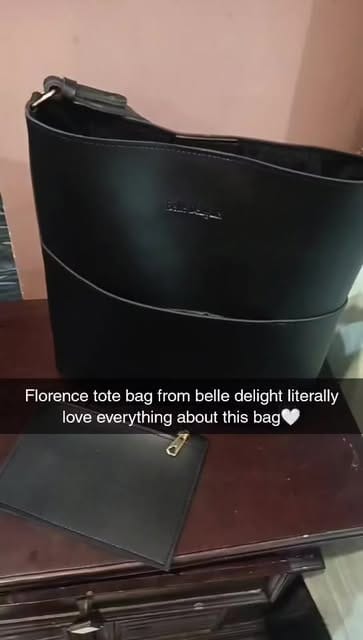Customer photo review of Florence Tote Black