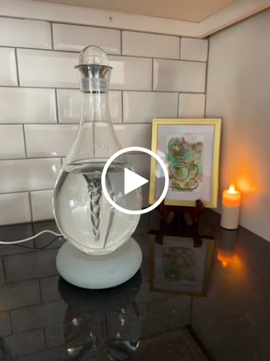 Customer video review of Swirl Structured Water Carafe