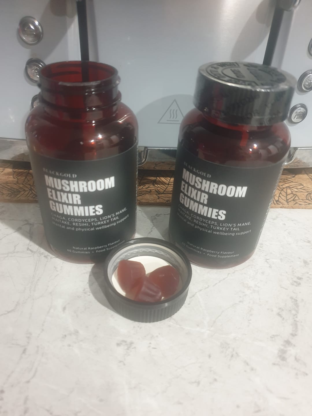 Customer photo review of 🎁 Mushroom Elixir Gummies (100% off)