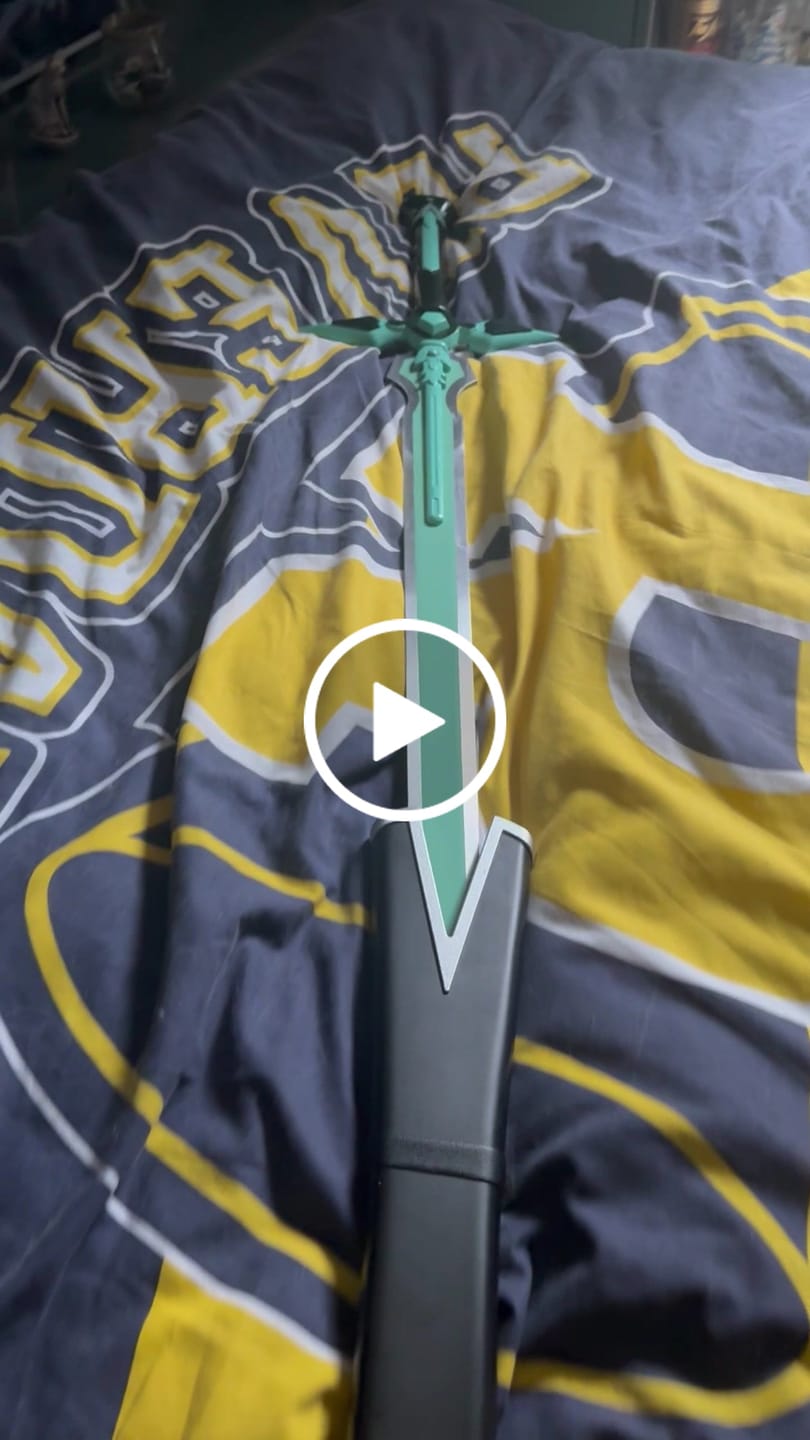 Customer video review of Sword Art Online Kirito Dark Repulser Metal Sword