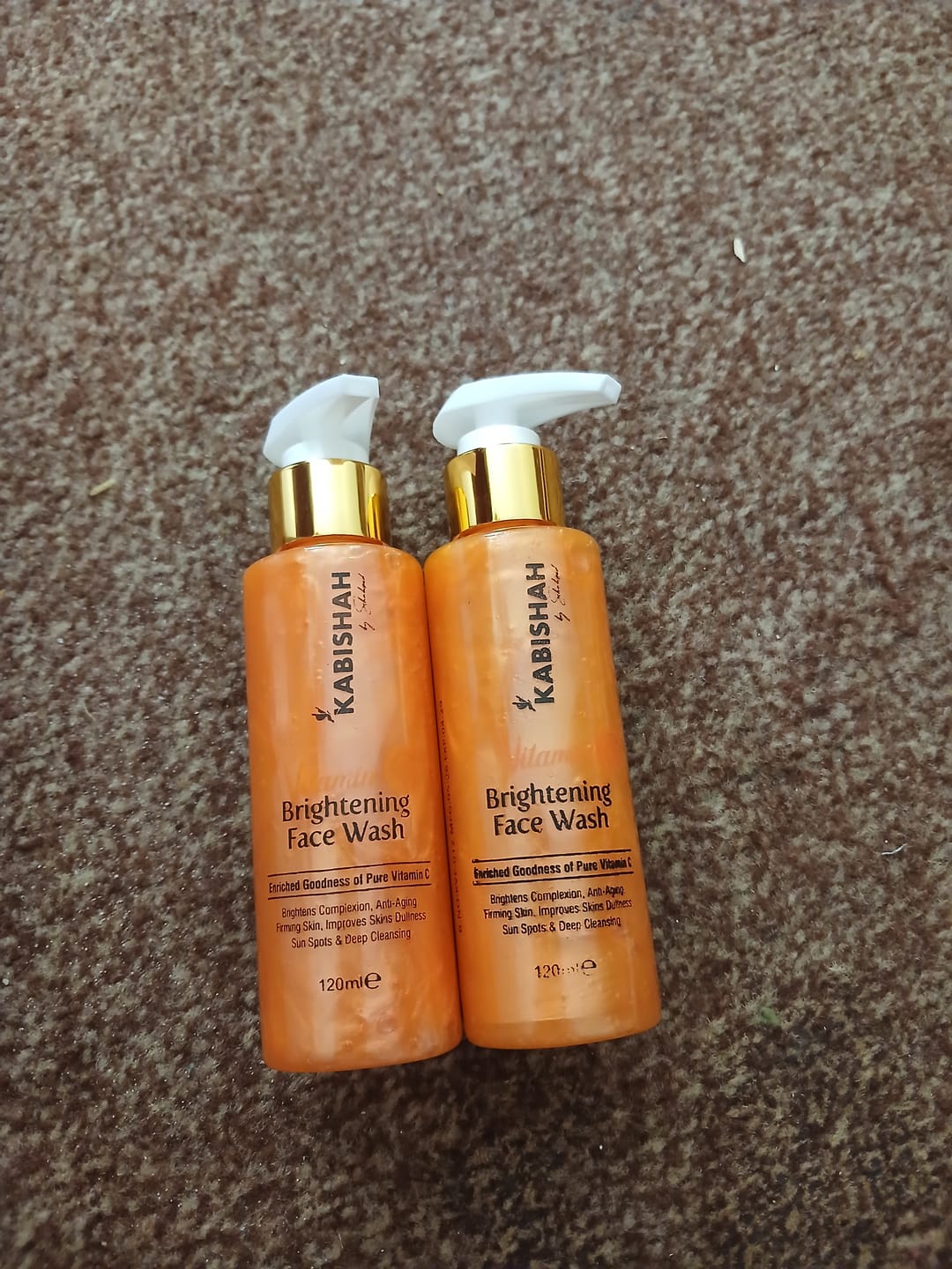 Customer photo review of Vitamin C Brightening Face Wash