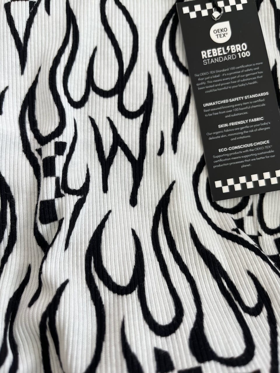 Customer photo review of Organic Ribbed Set in Full Throttle