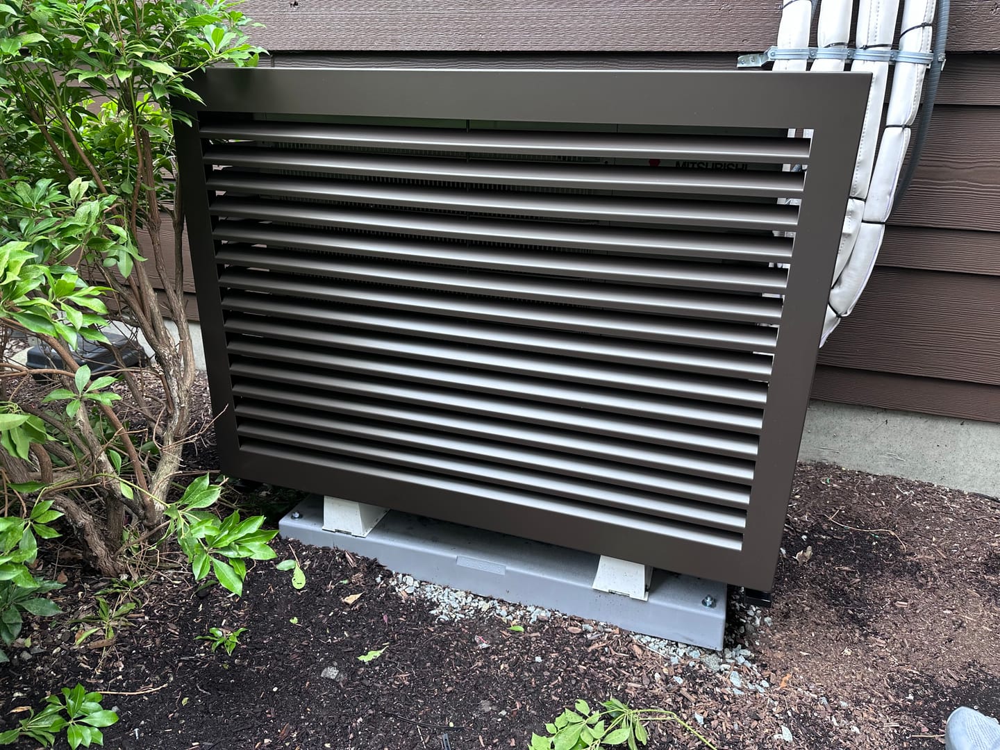 Customer photo review of Mini-Split AC Cover - Bronze