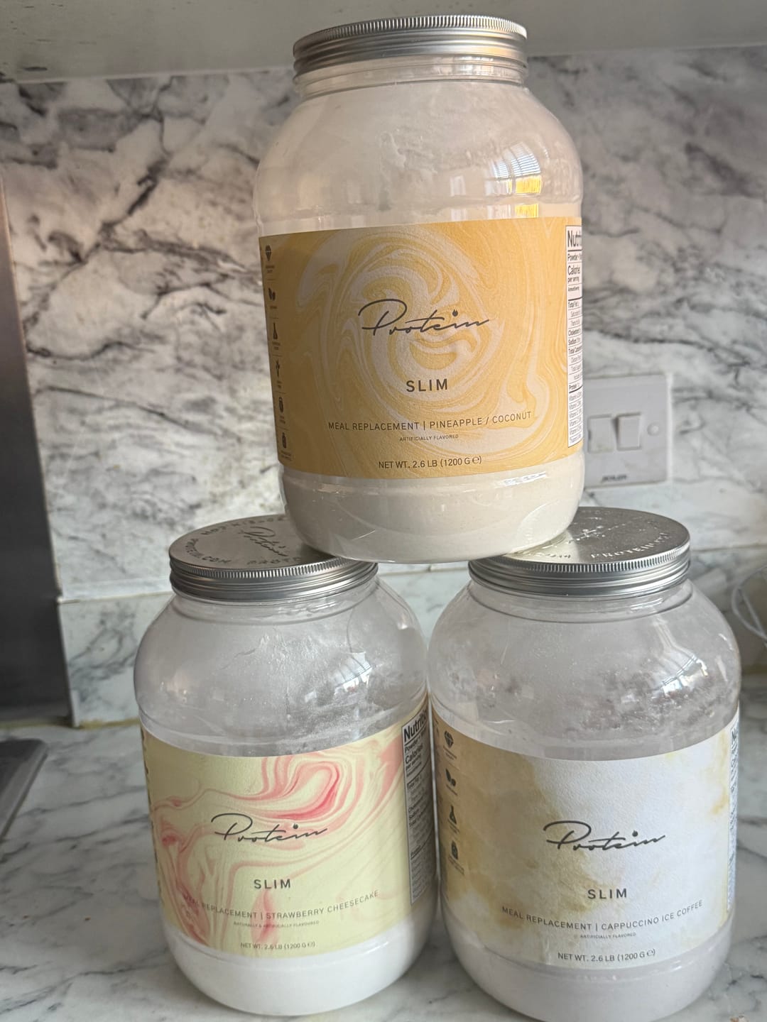 Customer photo review of 3x Slim Bundle + Free Shaker, 102 Meals