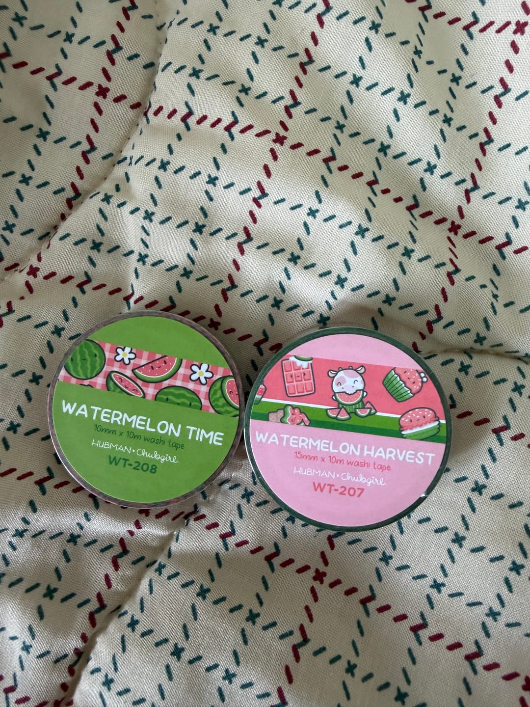 Customer photo review of Watermelon Fun Washi Tapes (Set of 2)