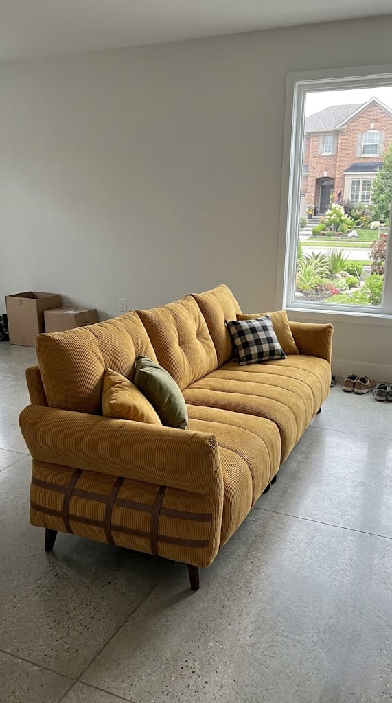 Customer photo review of Kensington 3-Seater Sofa (Dark Grey)