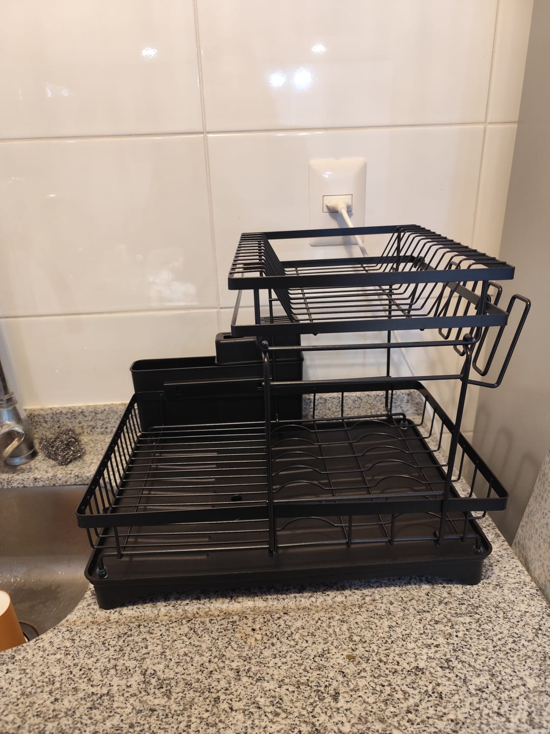 Customer photo review of Escurridor De Platos 2 Niveles Secador Desmontable Loza Inoxidable Rack