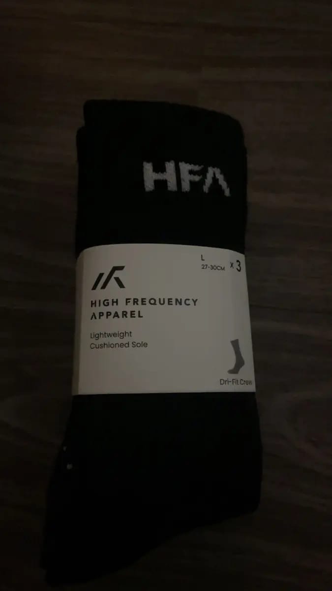 Customer photo review of [Pack of 3] Unisex Dri-Fit Crew Sports Socks With Cushioned Sole