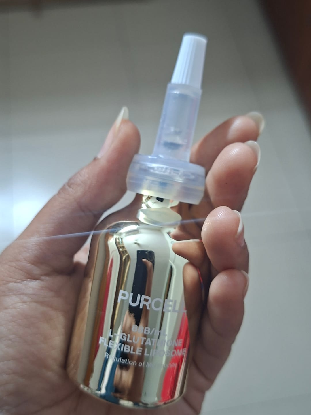 Customer photo review of PURCELL 88B/mL L-Glutathione Flexible Liposome 30ml