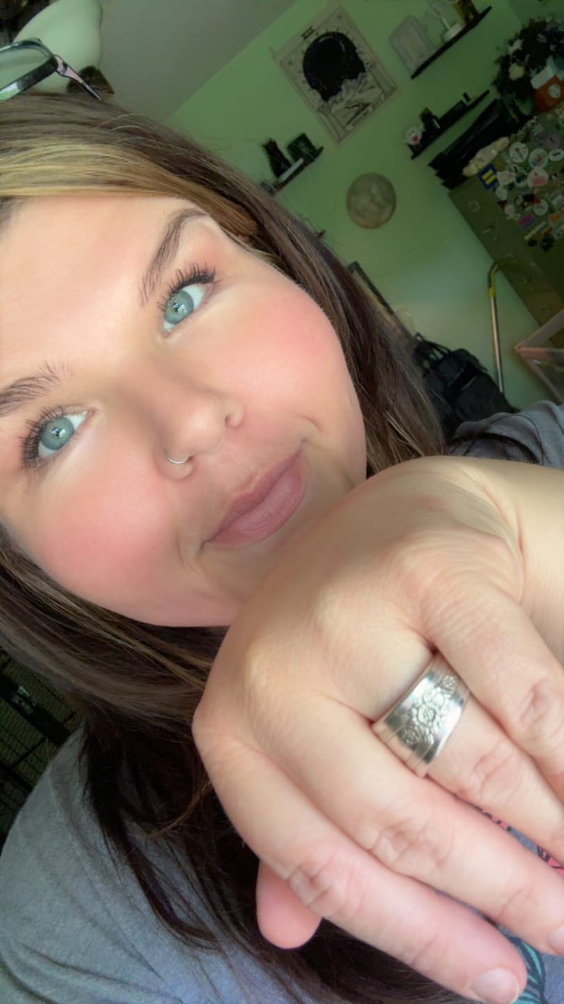 Customer photo review of Mamaw’s Mystery Spoon Ring