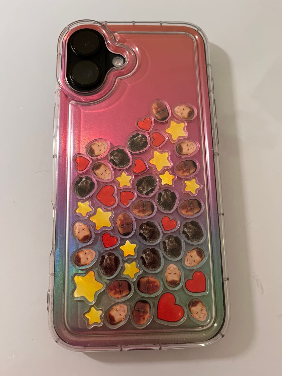 Customer photo review of Shaker Case™ with Custom Charms
