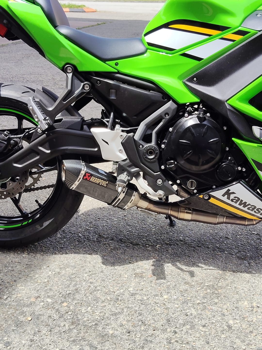 Customer photo review of Línea Completa Artesanal Kawasaki Ninja 650/ Z650/ Versys 650 (2023-2026) Acero Inoxidable