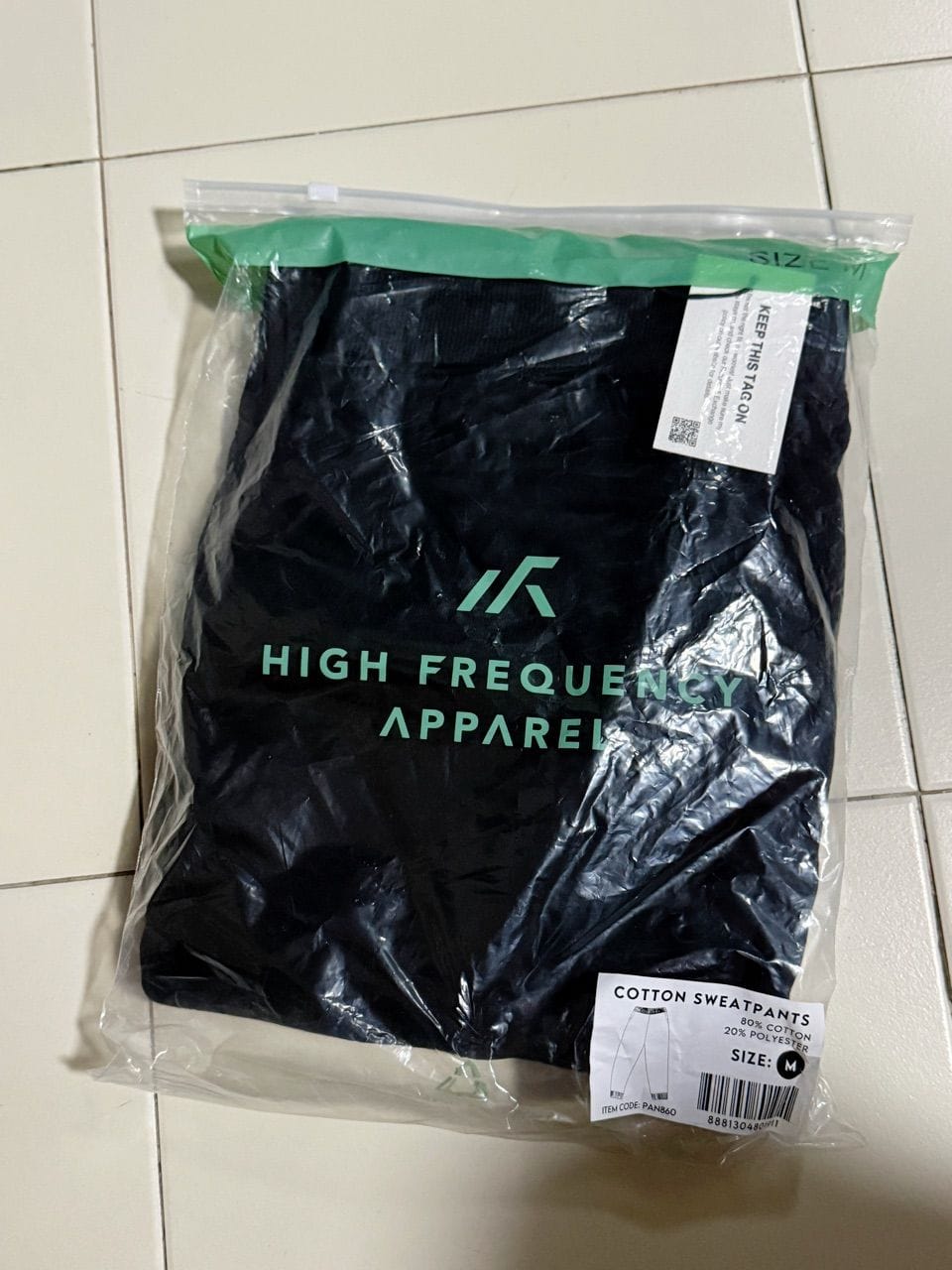 Customer photo review of Cotton Tapered Fit Ultra Soft Sweat Pants