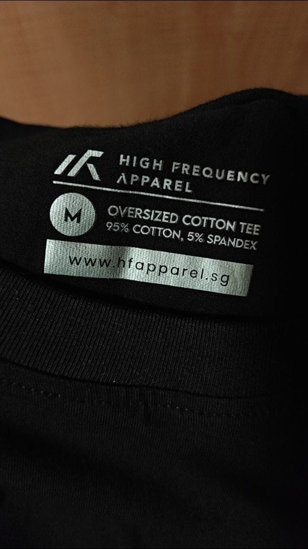 Customer photo review of Unisex Oversized Stretch Cotton Crew Neck T-Shirt