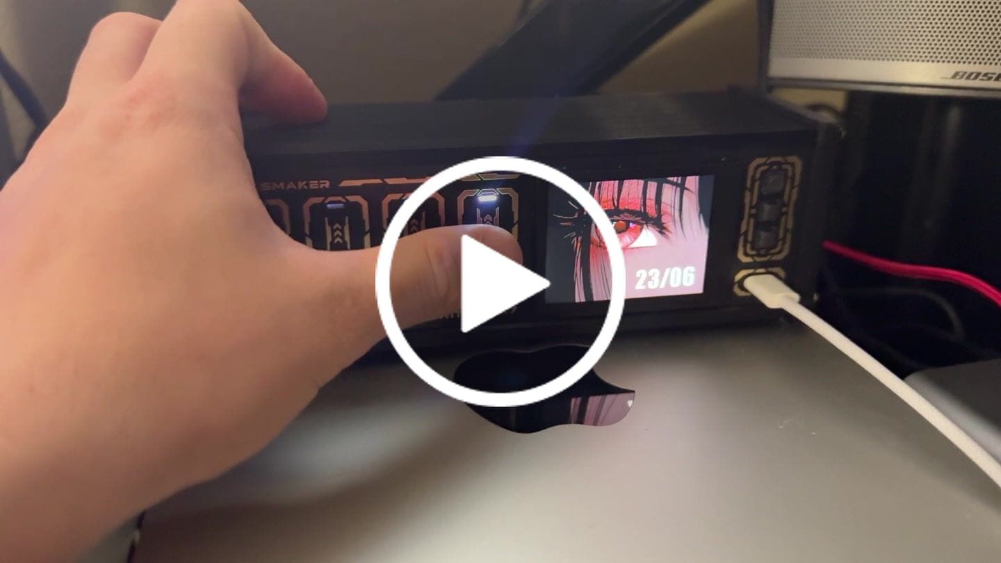 Customer video review of EleksMaker MK7 — Giant LCD 12-Port USB Hub with Toggle Switches & 72W Fast Charging