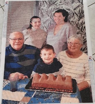 Customer photo review of Custom Diamond Painting Kits