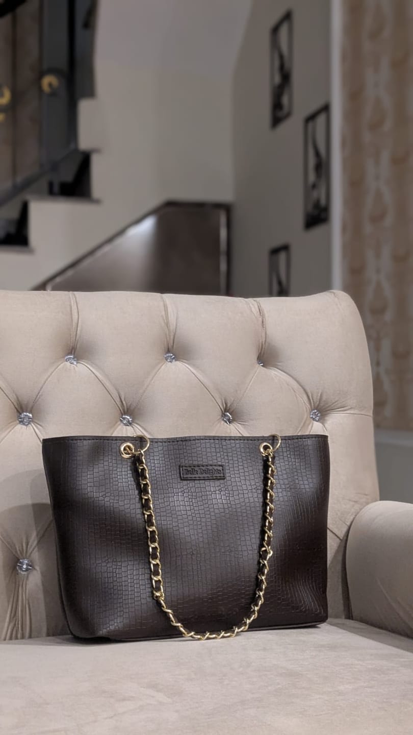 Customer photo review of Brown New Wave Tote Bag