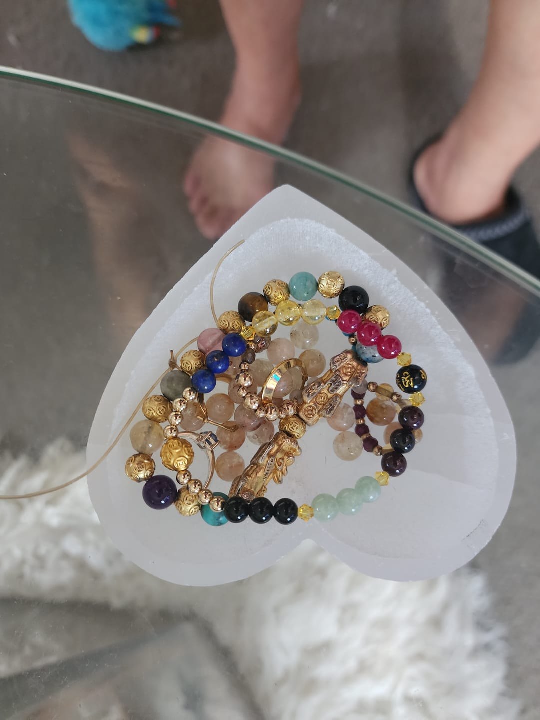 Customer photo review of Selenite Charging Bracelet Bowl