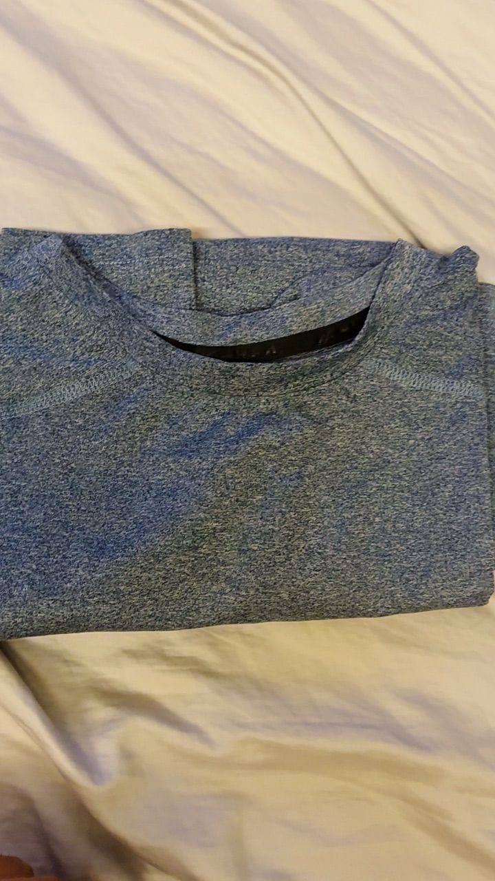 Customer photo review of Perforated Performance Dri-Fit Crew Neck Short Sleeve T-Shirt