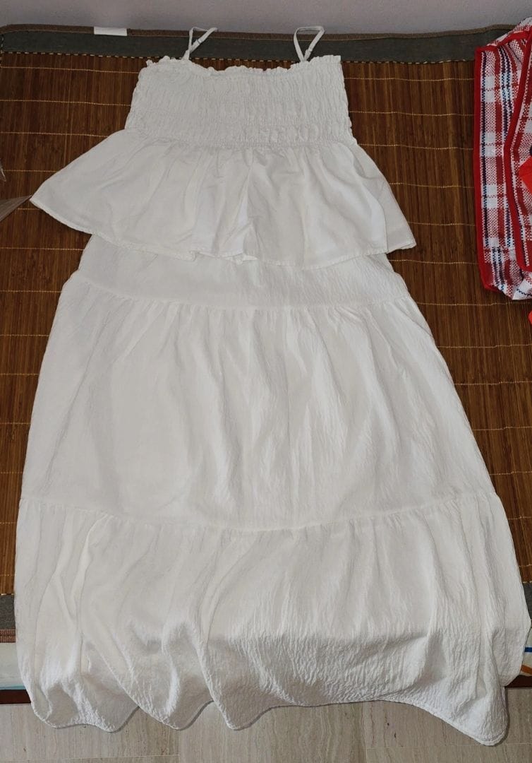 Customer photo review of 3-Tier Flowy Maxi Skirt