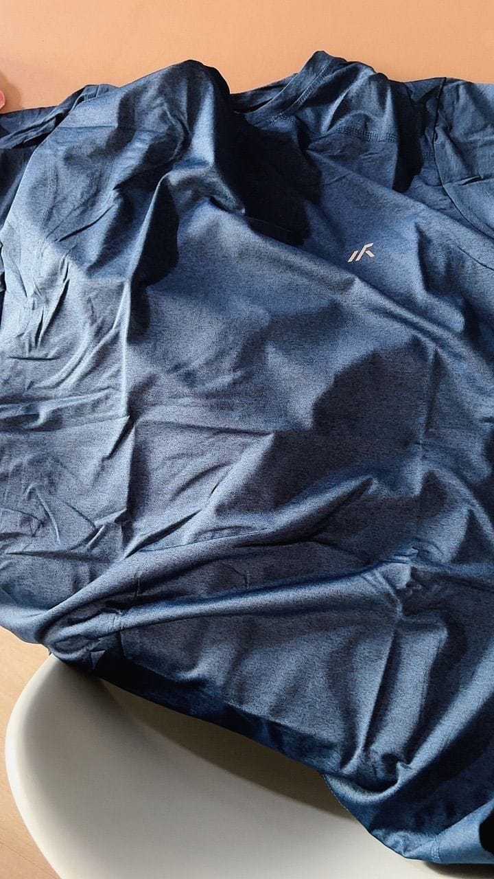 Customer photo review of Perforated Performance Dri-Fit Crew Neck Short Sleeve T-Shirt