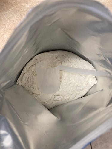 Customer photo review of Whey Protein Isolate with Organic Vanilla