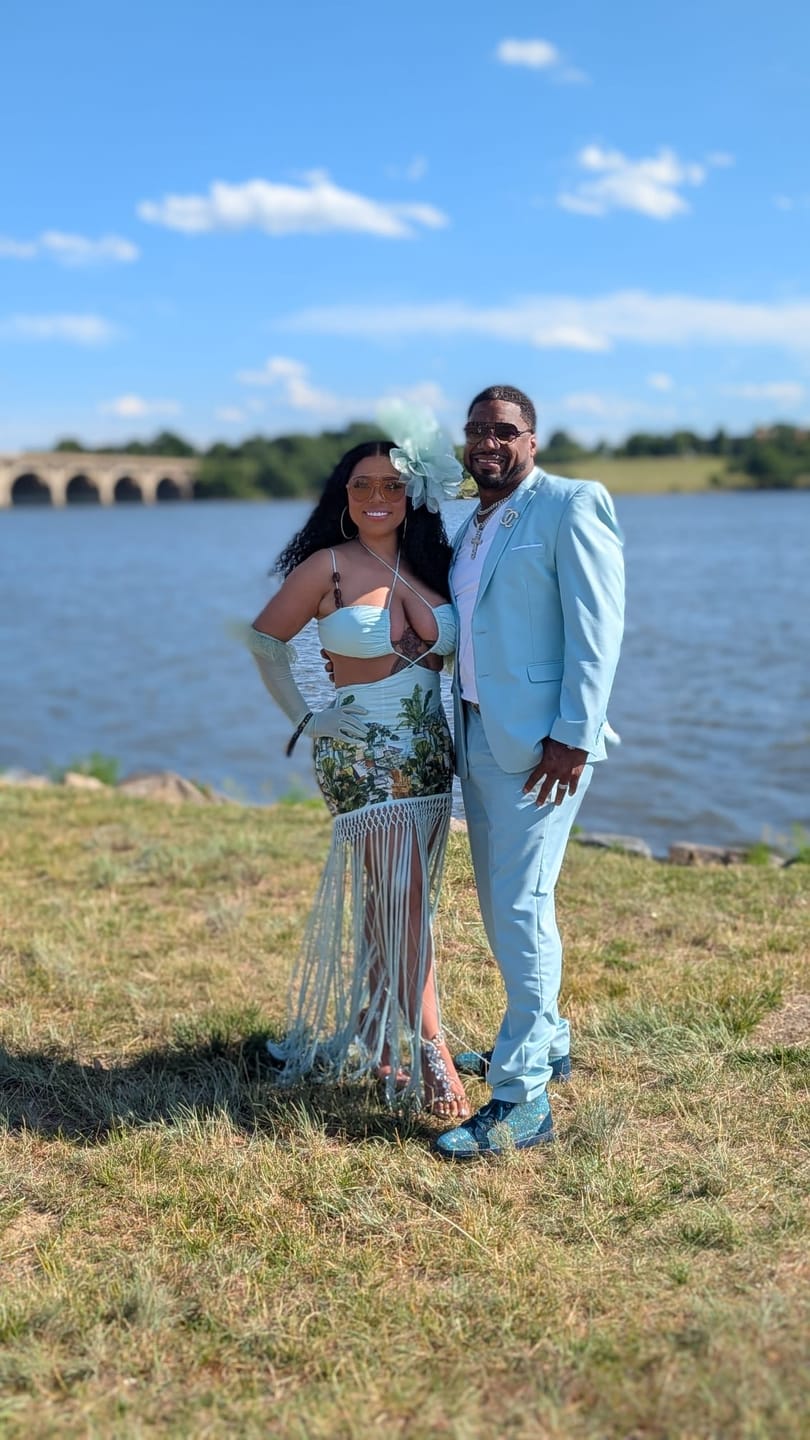 Customer photo review of Talk Flirty To Me Fringe Maxi Dress Green